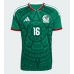 Mexiko Julian Quinones #16 Hemmatröja VM 2026 Kortärmad